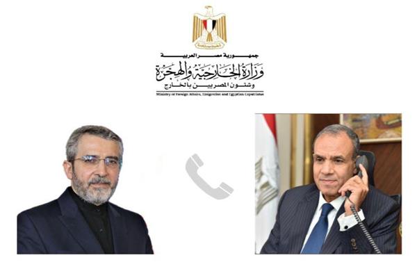  د. بدر عبد العاطي ونظيره الإيراني علي باقرى كنى