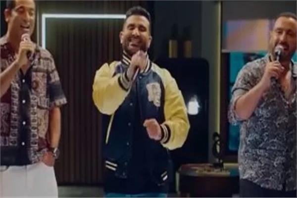 الفنان أحمد السقا والفنان أحمد سعد والفنان عمرو سعد