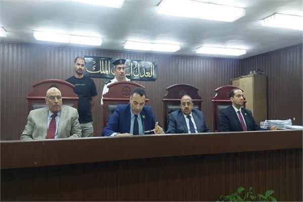 هيئة المحكمة برئاسة المستشار أيمن فؤاد فهمي