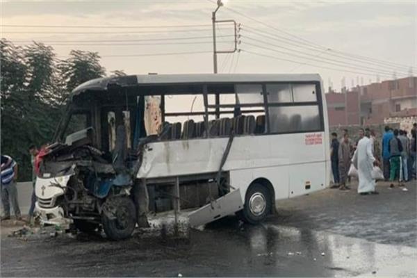 تصادم أتوبيس و نقل على الطريق الزراعي بالقليوبية (ارشيفية)