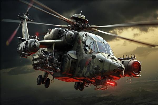  طائرات بوينغ AH-64E Apache مزودة بمدفع M230 عيار 30 ملم