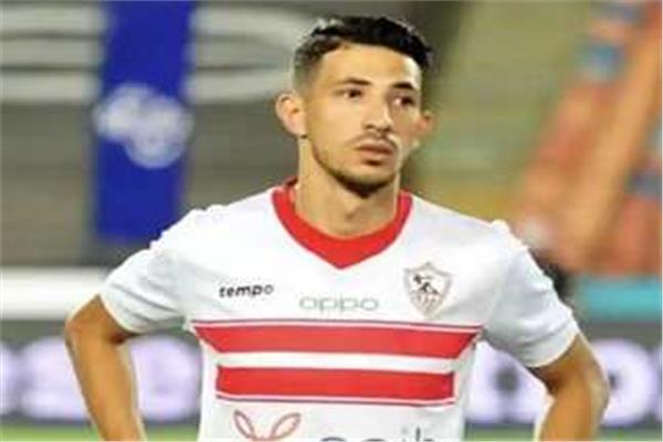أحمد فتوح لاعب الفريق الأول لكرة القدم بنادي الزمالك