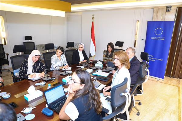 اجتماع الدكتورة رانيا المشاط تُناقش مع الاتحاد الأوروبي 