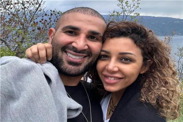 أحمد سعد وزوجته علياء البسيوني