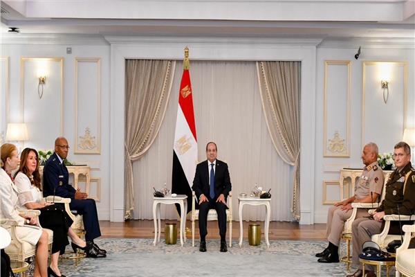 الرئيس عبد الفتاح السيسي خلال اللقاء