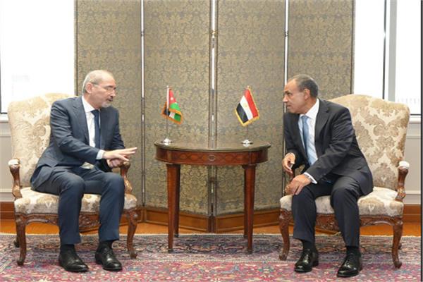 بدر عبد العاطي وزير الخارجية والهجرة ونظيره الأردني أيمن الصفدي