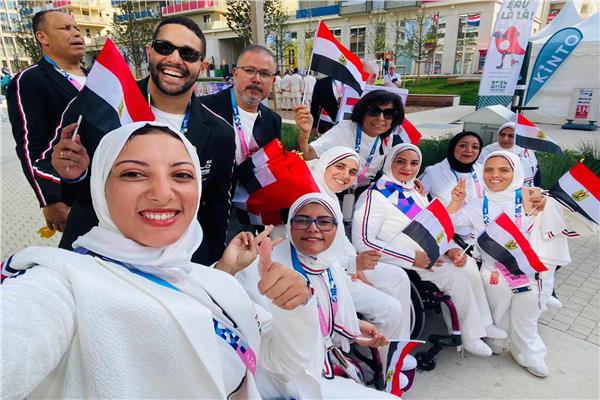 البعثة المصرية قبل حفل افتتاح دورة الألعاب البارالمبية