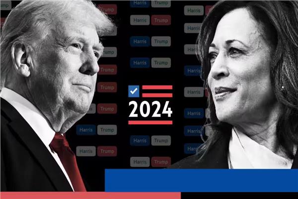 المرشحان بانتخابات أمريكا 2024 الجمهوري دونالد ترامب والديمقراطية كامالا هاريس 