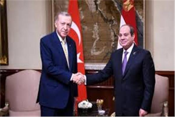 الرئيس السيسي مع الرئيس التركي رجب طيب أردوغان