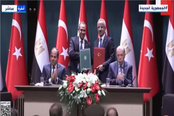 الرئيس السيسي ونظيره التركي