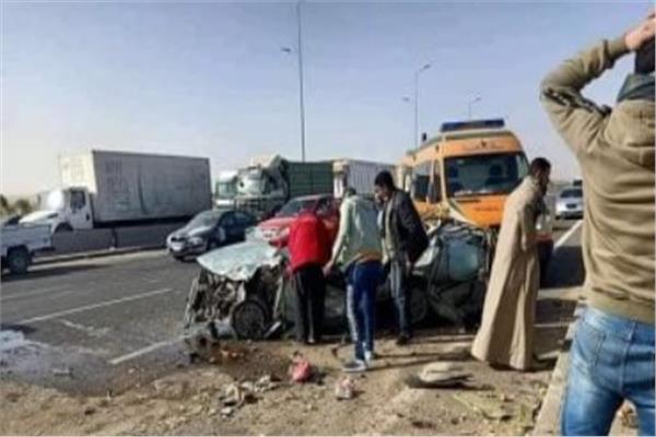 حادث تصادم سيارتين