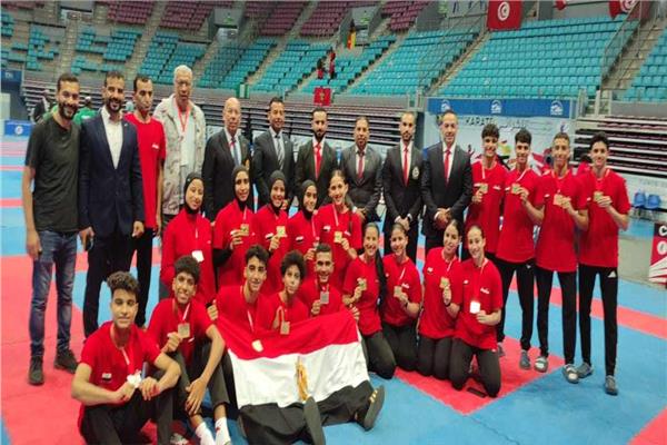 بعثة منتخب مصر لناشئين وناشئات الكاراتيه