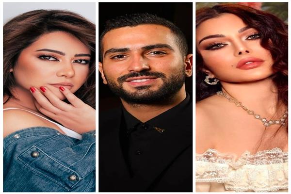 هيفاء وهبي ومحمد الشرنوبي وشيرين