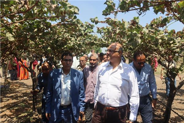 المهندس أيمن عطية محافظ القليوبية خلال الجولة 