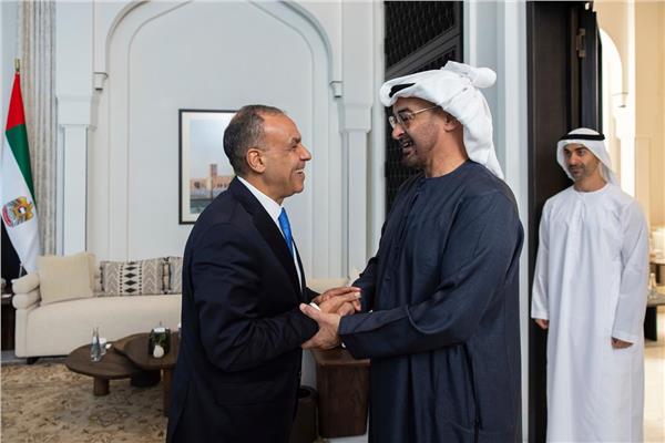 لقاء وزير الخارجية والهجرة بالشيخ محمد بن زايد آل نهيان رئيس دولة الإمارات