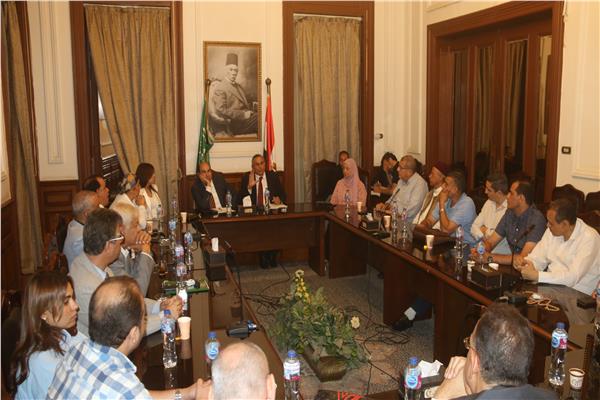 اجتماع اللجنة المشتركة من الهيئة العليا لحزب الوفد