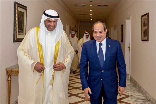 الرئيس السيسي ووزير خارجية الكويت