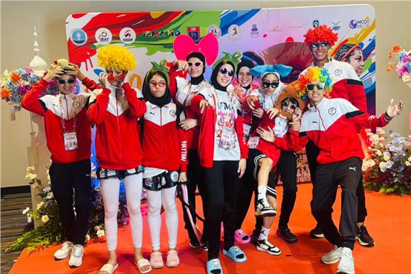 المنتخب المصري للمواي تاي خلال حفل الإفتتاح