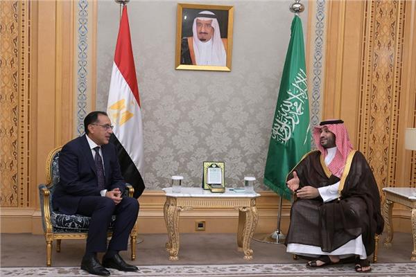 ولي العهد السعودي يستقبل رئيس الوزراء د. مصطفى مدبولي