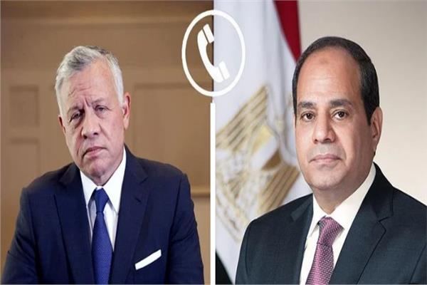 الرئيس عبد الفتاح السيسي و العاهل الأردني الملك عبد الله