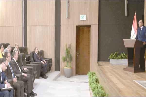 د. مصطفى مدبولى خلال المؤتمر الصحفى