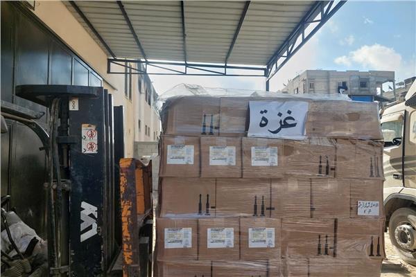 صورة من الشحنات الطبية بخان يونس