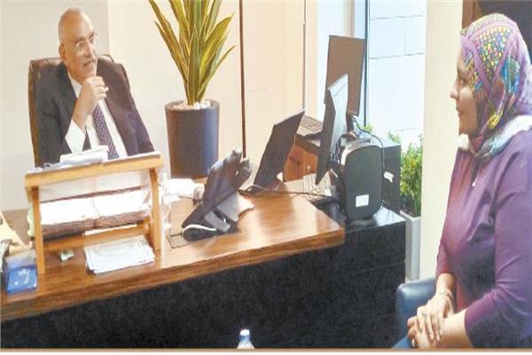 المهندس محمد أبو سعدة خلال حواره مع «الأخبار»