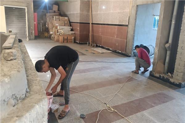  الاعمال بمستشفى السنطة الجديد