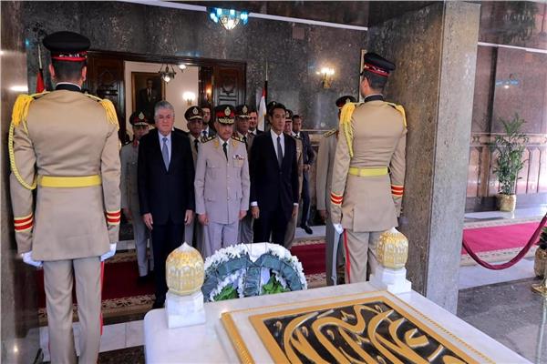 الرئيس عبد الفتاح السيسى رئيس الجمهورية القائد الأعلى للقوات المسلحة الفريق أول عبد المجيد صقر