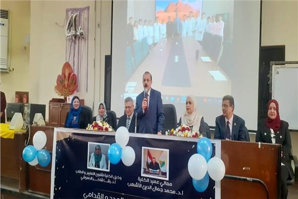 الدكتور السيد فوده نائب رئيس جامعة بنها خلال الفاعلية