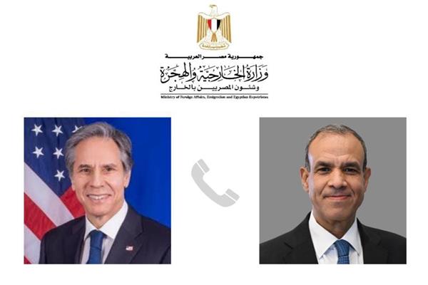 وزير الخارجية ونظيره الأمريكي
