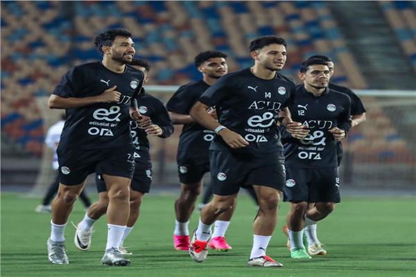 تدريبات منتخب مصر استعدادا لمباراة موريتانيا