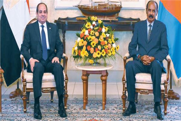 الرئيس عبدالفتاح السيسى ونظيره الإريترى أسياس أفورقى