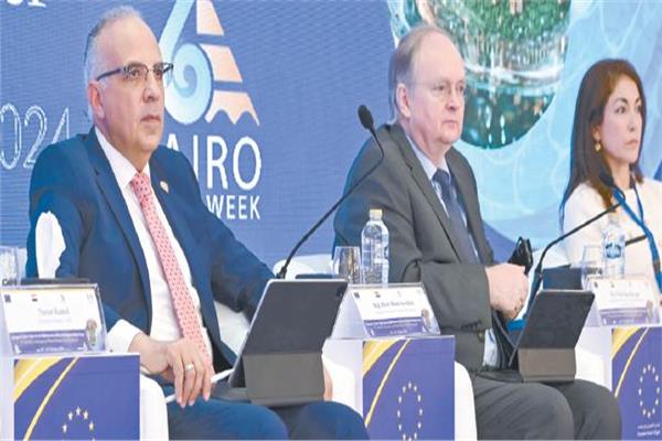 وزير الرى خلال فعاليات «المنتدى السنوى الخامس» حول المياه