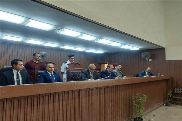 هيئة المحكمة برئاسة المستشار أيمن عفيفى سالم