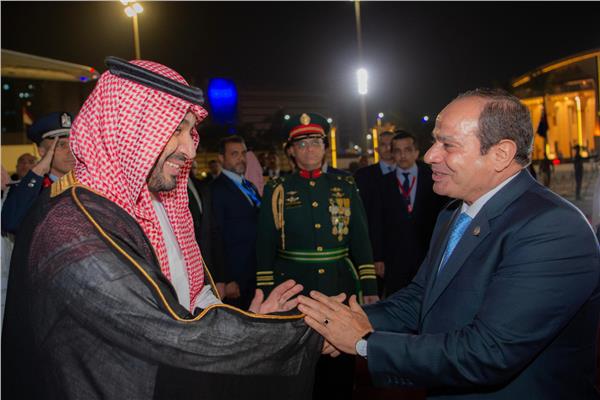 الرئيس عبد الفتاح السيسي وولي العهد السعودي الأمير محمد بن سلمان
