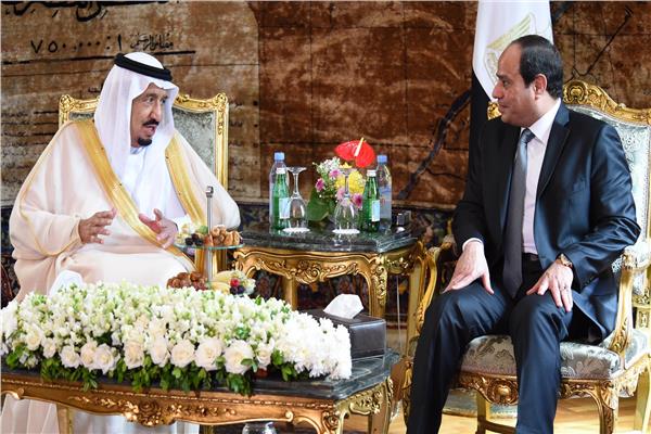 الرئيس عبد الفتاح السيسي والعاهل السعودي الملك سلمان بن عبد العزيز 