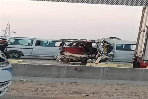  حادث تصادم على الطريق الاقليمى 