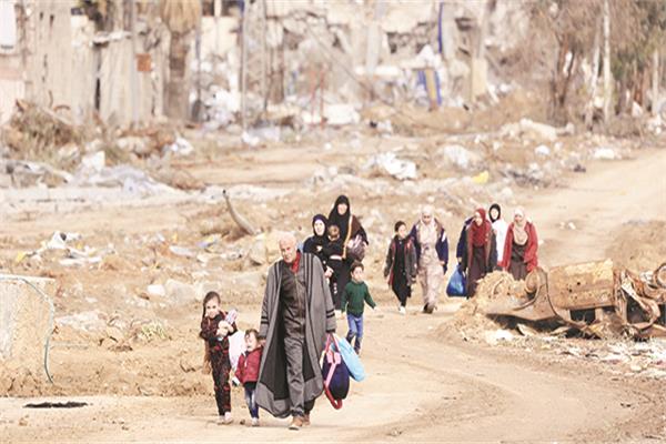 ■ نزوح الفلسطينيين حرب غزة