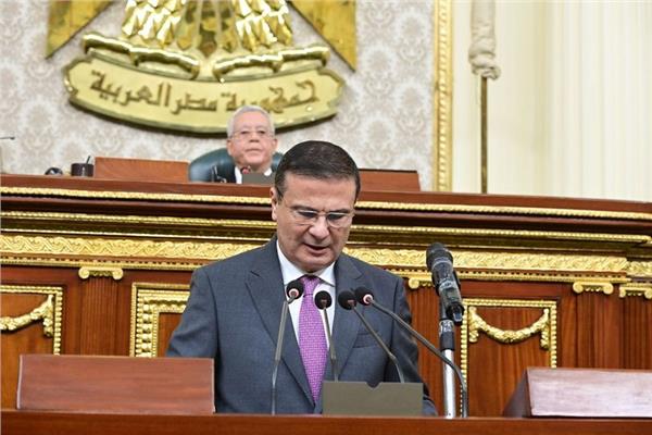 جانب من خطاب وزير الزراعة أمام البرلمان