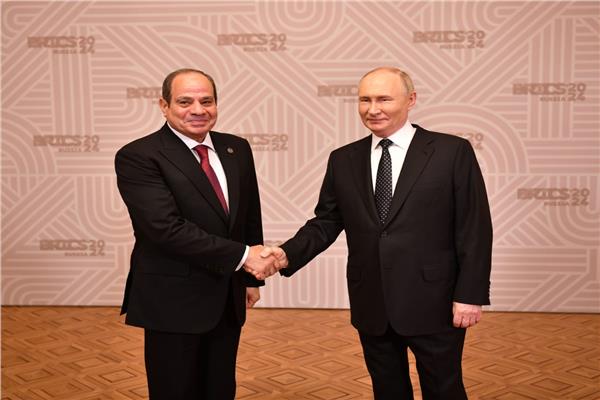  الرئيس السيسي ونظيره الروسي 