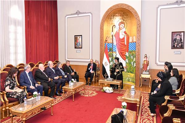 البابا تواضروس يستقبل وفدًا من سفراء أمريكا اللاتينية   