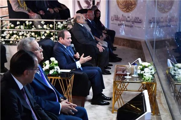الرئيس السيسي خلال حفل العاصمة الإدارية