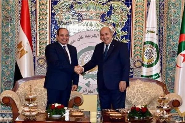  الرئيس عبد الفتاح السيسي والرئيس الجزائري