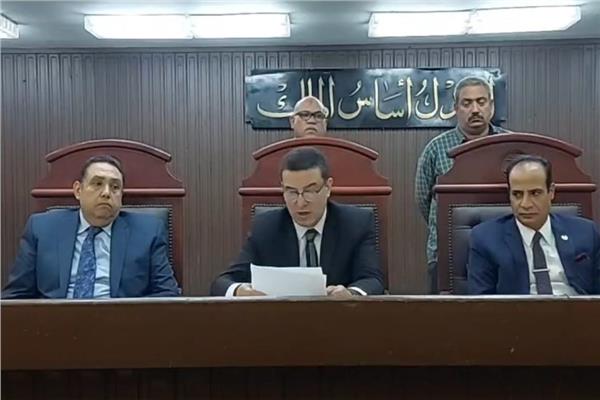 هيئة المحكمة برئاسة المستشار أيمن كمال حسين عرابي