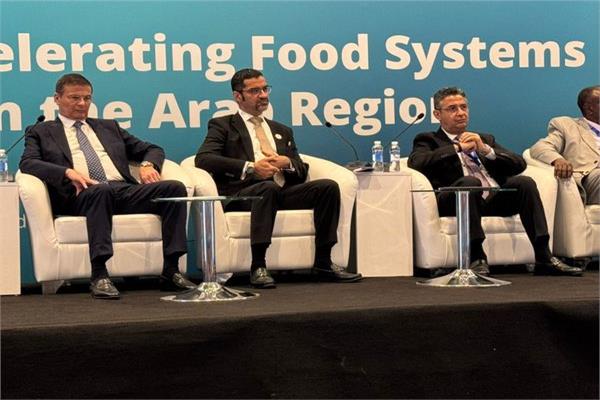 وزير الزراعةخلال المنتدى الإقليمي لتسريع تحول النظم الغذائية والزراعية في المنطقة العربية