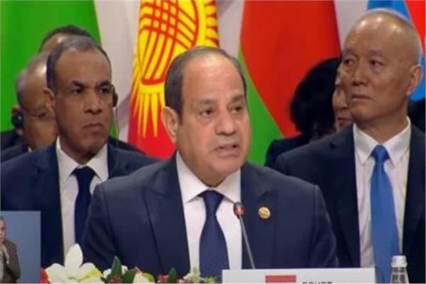 جانب من زيارة الرئيس عبد الفتاح السيسي في مجموعة البريكس