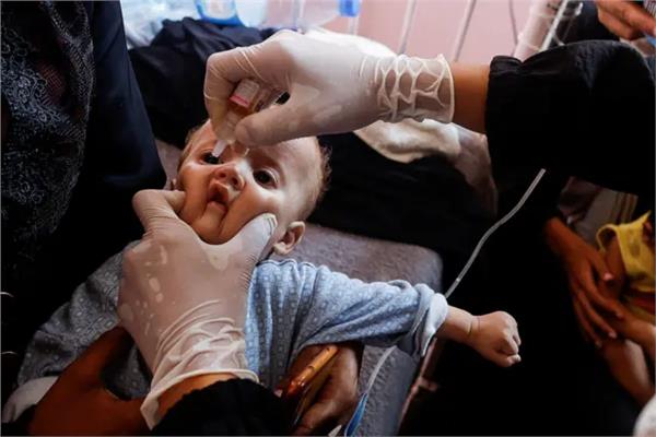  تطعيم الأطفال ضد شلل بقطاع غزة