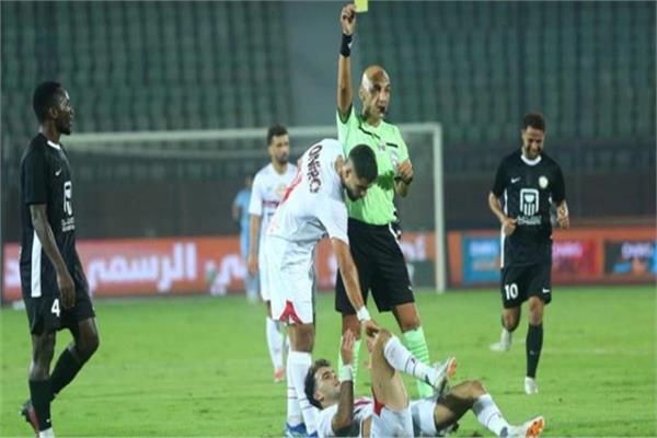 جانب من مباراة الزمالك والبنك الأهلي