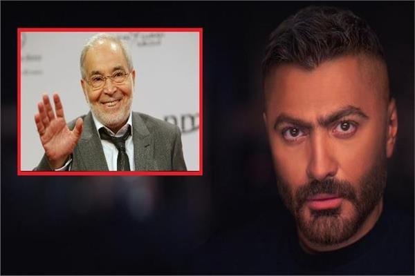 الفنان الراحل حسن يوسف والفنان تامر حسني